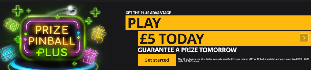 Prize Pinball Plus is one of the best Betfair Existing Customer Offers